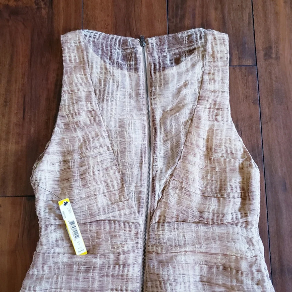 Alice + Olivia by Stacey Bendet Dusty Pink Ginger Rouched Fitted Dress Size 10 - Picture 12 of 16